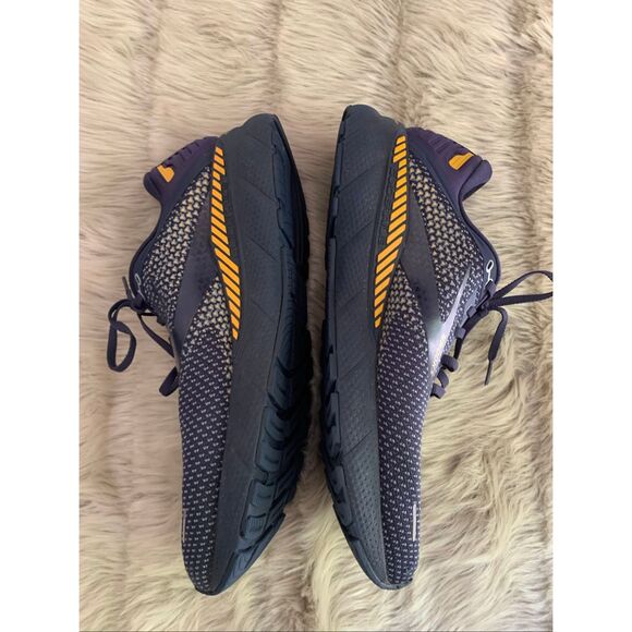 Brooks Adrenaline GTS 22 Running Shoes Peacoat/ Grey/Sunflower US Men's 15 - Picture 3 of 9